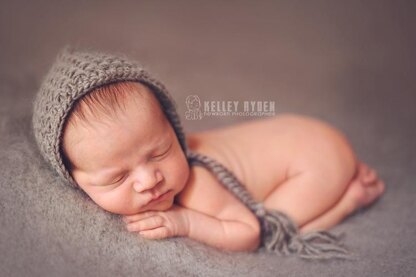#41 Newborn full weave bonnet