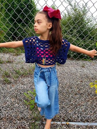 Dahlia kids cropped shrug