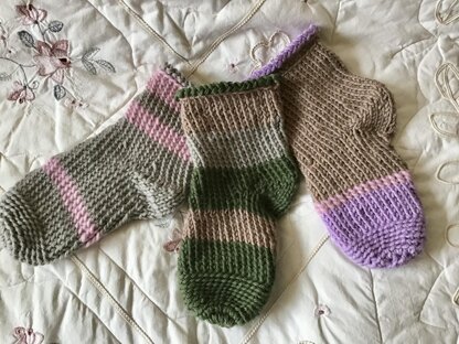 French Village Knit Socks