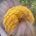 Star Stitch Hair Tie Scrunchie Knitting Pattern