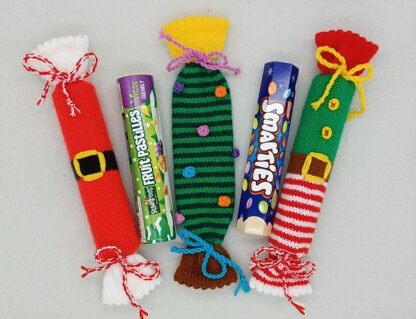 PDF Christmas Smarties Tube Sweet Tube DK Knitting Pattern Decoration Gift knit EASY Christmas Eve Box Smarties Jelly Tots Fruit Pastilles