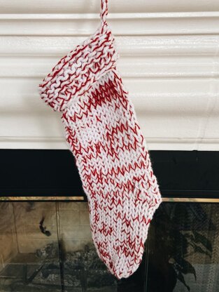 Peppermint Christmas Stocking