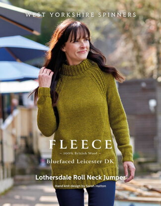 Lothersdale Roll Neck Jumper in West Yorkshire Spinners Bluefaced Leicester DK - DBP0176 - Downloadable PDF