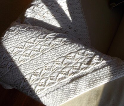 Baby Leaf Blanket - P041 Knitting pattern by OGE Knitwear Designs ...