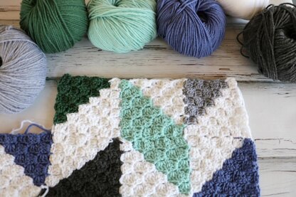 Herringbone Baby Blanket Crochet pattern by MJsOffTheHook LoveCrafts