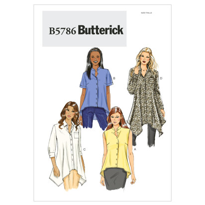 Butterick Damenhemd B5786 - Schnittmuster