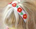 Crochet ribbon Flower trim Daisy bookmark Handmade accessories Crochet edge