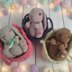 Soft Cradle Bunnies Bundle, Realistic Rabbit, Baby Bunnies In A Crib, Rabbit In Cradle