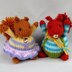 Fuzzytuft Twins - squirrel dolls