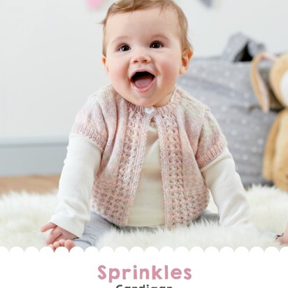 Sprinkles Cardigan in West Yorkshire Spinners Bo Peep 4 Ply - DBP0021 - Downloadable PDF