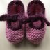 Garter Stitch Baby Bootees