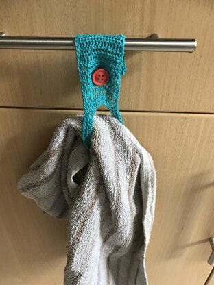 Crochet Thread Dishtowel Holder