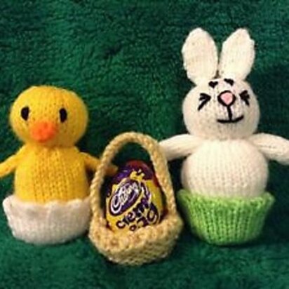 Easter Bunny, Chick and Basket Creme Egg Covers