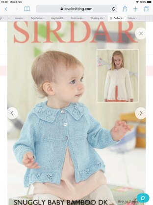 Esme's baptism cardigan