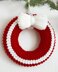 English and German Pattern. Cable Christmas Wreath