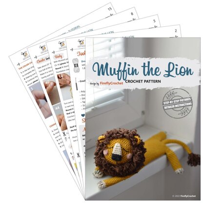 Muffin the Lion Crochet Pattern