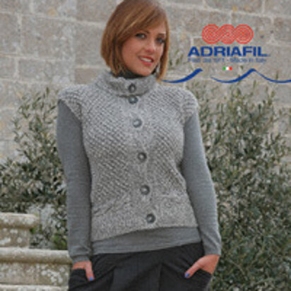 Clio Waistcoat in Adriafil Lana Naturale Inca - Downloadable PDF - knitting pattern