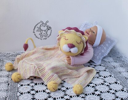 Lion Toy Baby Lace Blanket