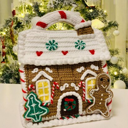 Entrelac Dream of a Gingerbread House