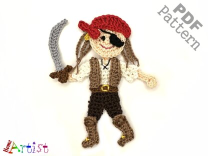 Pirate Girl Applique