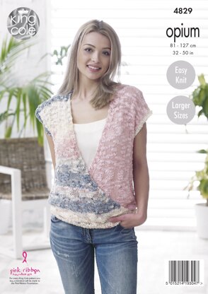 Sweater & Top in King Cole Opium - 4829 - Downloadable PDF