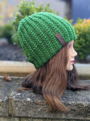 Evergreen knit hat