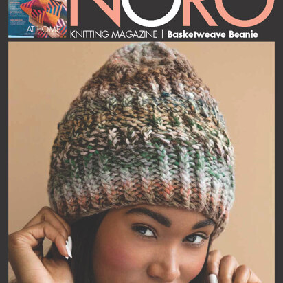 Basketweave Beanie in Noro Hakone - 13241 - Downloadable PDF