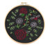 Hawthorn Handmade Rose Garden Black Printed Embroidery Kit