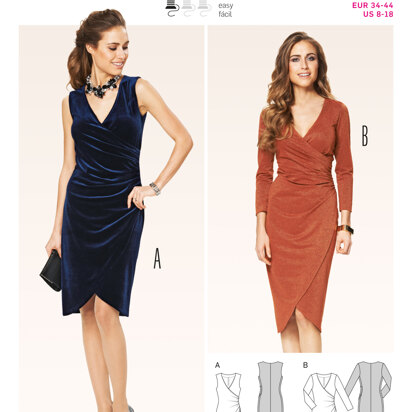 Burda burda style dresses Sewing Pattern B6829 - Paper Pattern, Size 8 - 18