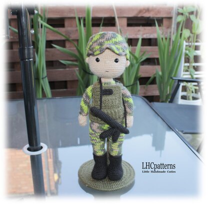 Soldier / Military Man Crochet Pattern