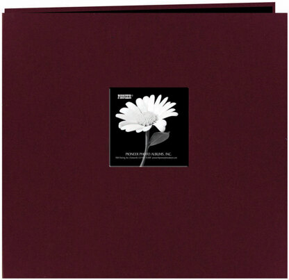 Pioneer Fabric Frame Post Bound Album 12"X12" - Sweet Plum