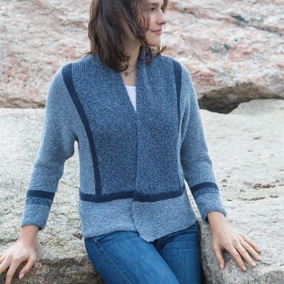 Doli Cardigan in Berroco Indigo - Downloadable PDF