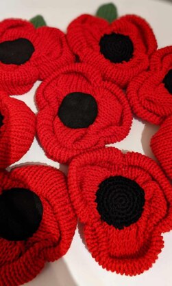 Large Yarn Bombing Poppy