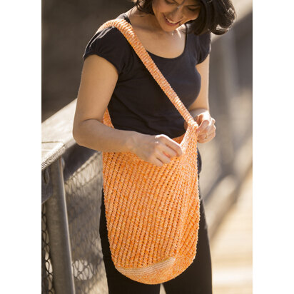 Sunny Days Market Bag in Cascade Yarns Noble Cotton Splash - W743 - Downloadable PDF - knitting pattern