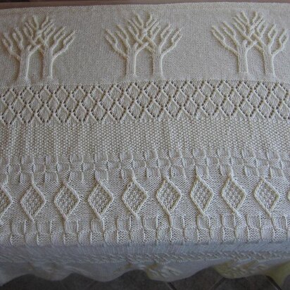 Banyan Love Super Sampler Baby Afghan Lap Blanket 45" x 50" - knitting pattern