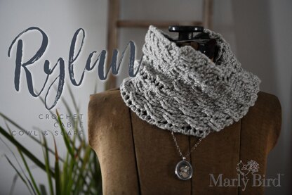 Rylan Crochet Cable Cowl & Scarf