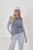 Ladies Round & V-Neck Waistcoats P6174 in King Cole Homespun Prism DK - Leaflet