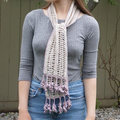 Lavender and Lace Shawl and Scarf