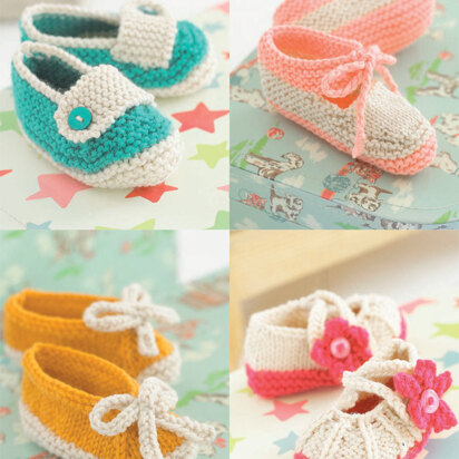 Babies Shoes in Sirdar Snuggly DK - 4527 - Downloadable PDF