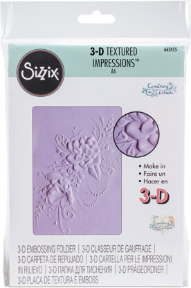 Sizzix Cartella per goffratura 3-D Textured Impressions in Pelle