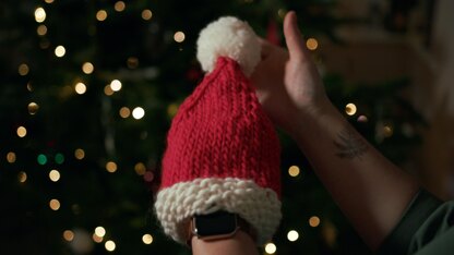 Santa Hat Knitting Pattern