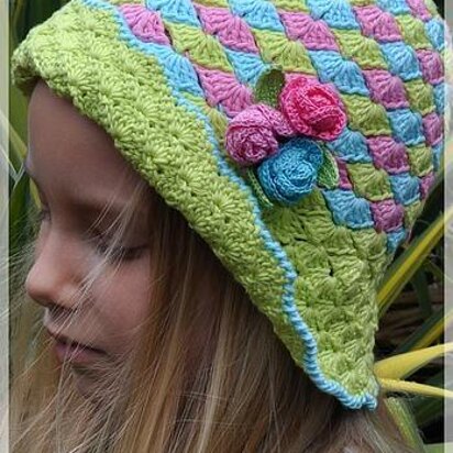 Rose Buds Hat Crochet