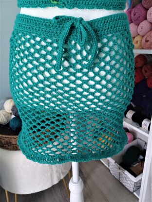 Jade Day Crochet Mesh Skirt