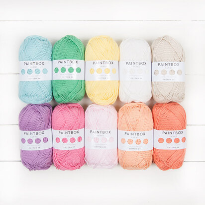 Paintbox Yarns Cotton DK 10er Farbset Designer Kollektion