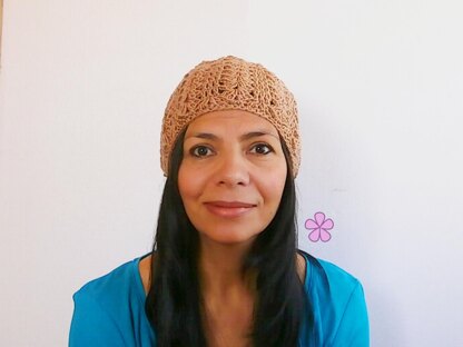 "Cascade" lacy beanie _ C26