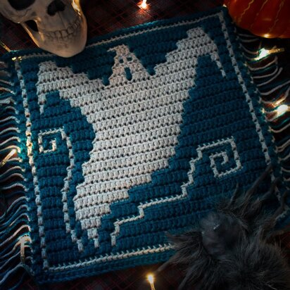 Halloween Mosaic Square - Ghoulish Ghost