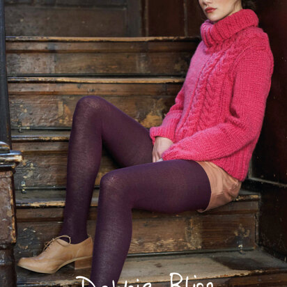 "Elle Sweater" - Sweater Knitting Pattern For Women in Debbie Bliss Paloma - DBS013