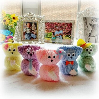 Loom Knit Pattern Tiny Kitty Cat Amigurumi Toy Doll by Loomahat