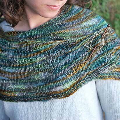 Pipevine Shawlette - knitting pattern