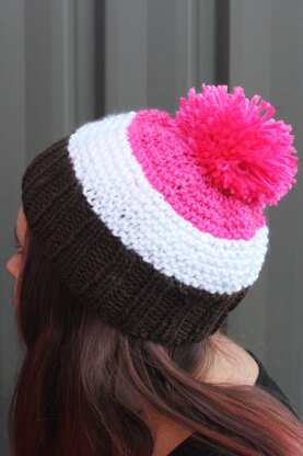 Knitted Cupcake Beanie